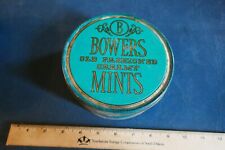 Vintage Empty Bowers Mints candy Tin Lot 24-14-QQ-CH picture