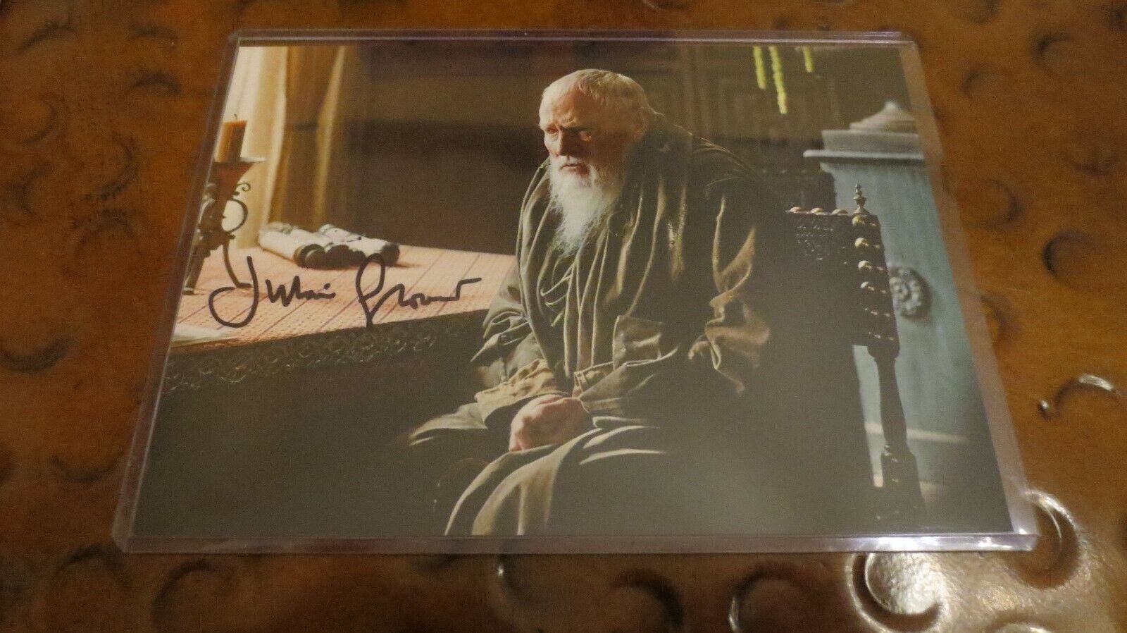 Julian Glover as Grand Maester Pycelle Game of Thrones signed autographed photo
