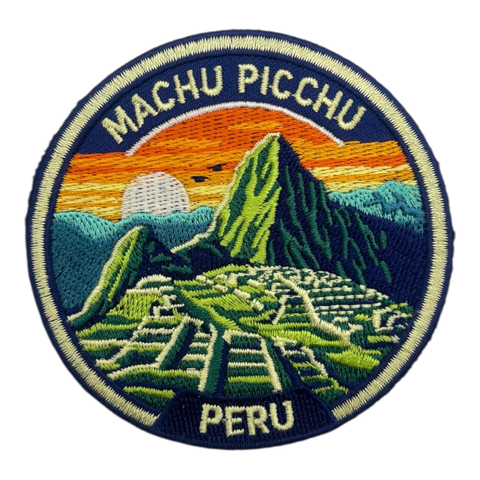 Machu Picchu Peru Patch 3 Inch Iron On Embroidered Andes Ruins Travel Souvenir Machu Picchu Peru Patch 3 Inch Iron On Embroidered Andes Ruins Travel Souvenir