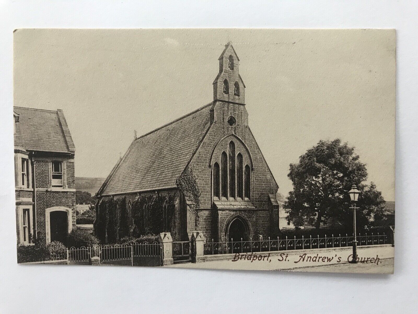Bridport, St. Andrew’s Church. Postcard. 