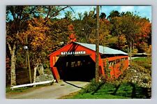 Taftsville VT-Vermont, Old Covered Bridge, Antique Vintage Postcard picture