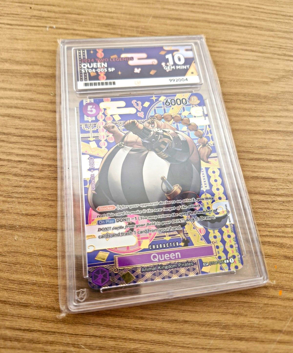Bandai One Piece Card Game Queen ST04-005 SP Foil Graded Character Card