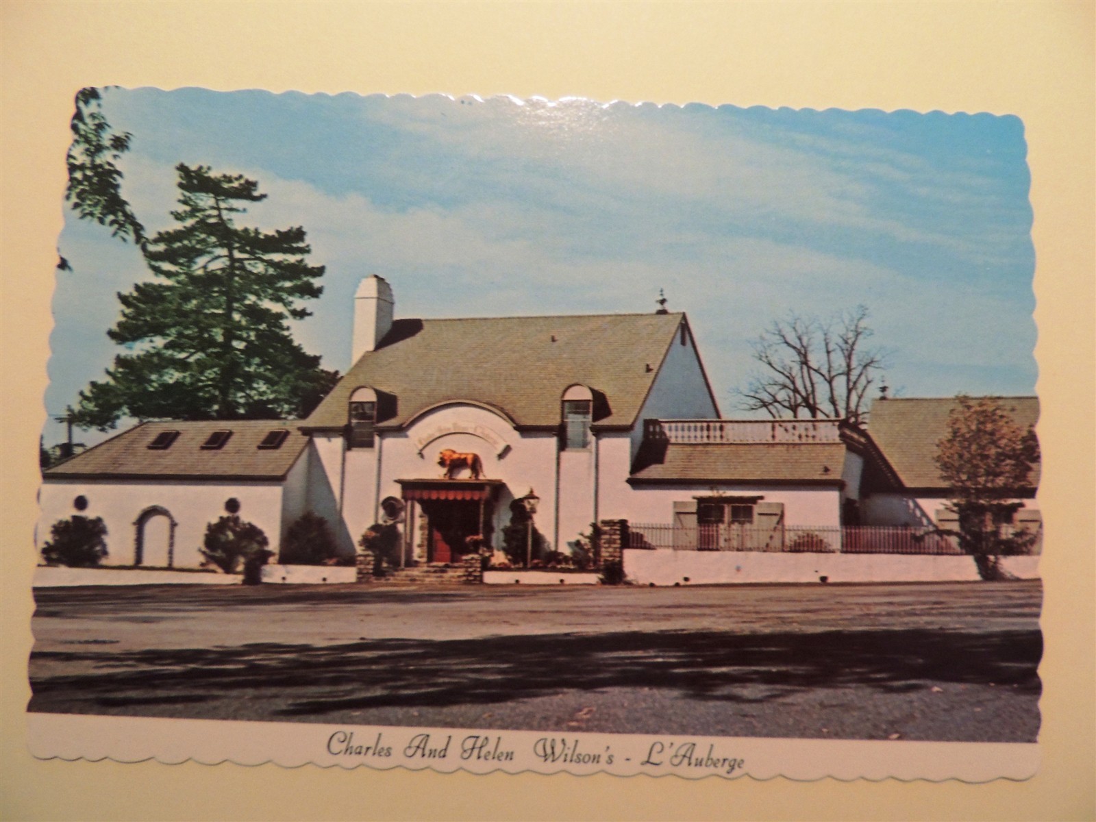 Wilson's Main Line Restaurant Strafford Pennsylvania vintage postcard 