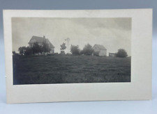 c 1910 DOWNERS GROVE IOWA Farm House WINDMILL Real PHOTO Postcard RPPC picture
