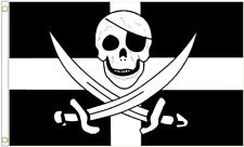 Cornwall Kernow Pirate Polyester Flag  Exclusive Design picture