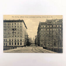 Postcard Pennyslvania Wilkes-Barre PA Sterling Market Street Hollenback Pre-1907 picture
