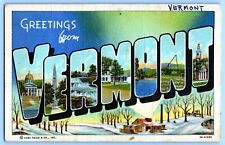 Greetings From Vermont Postcard~ 1948 East Ryegate, Vermont Cancel picture