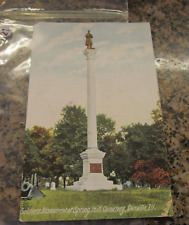 *Danville IL Soldiers' Monument SPRING HILL CEMETERY  Postcard #21 picture