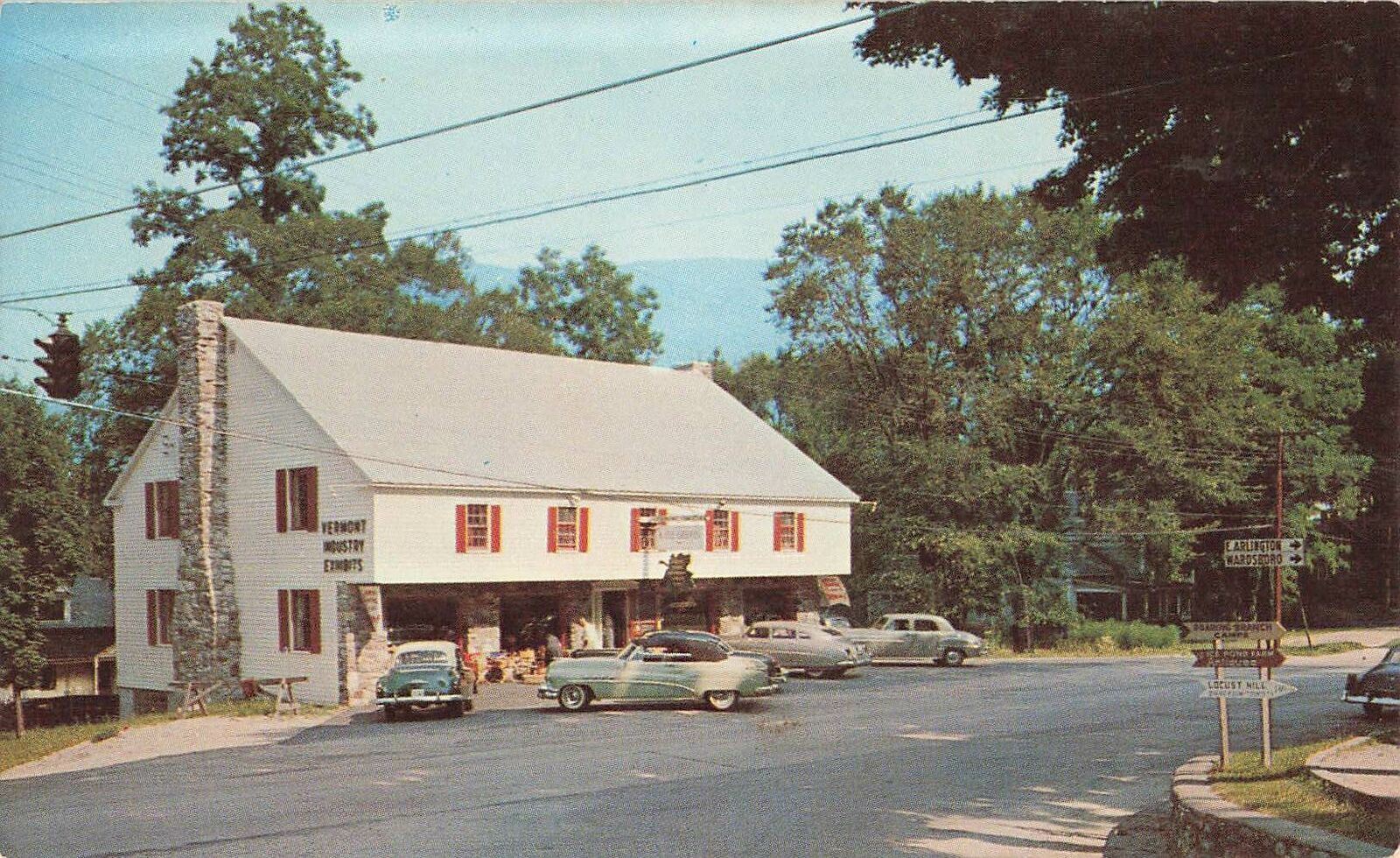 Vintage Postcard Vermont Industry Exhibits Arlington color photo cabin wardsboro