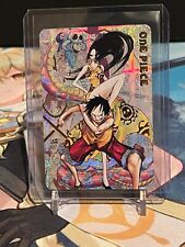 One Piece Luffy and Boa Hancock gold card collection picture