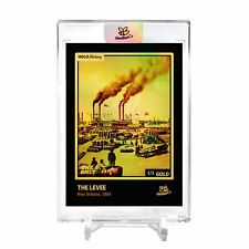THE LEVEE - NEW ORLEANS 1884 Poster Holo Gold Card 2023 GleeBeeCo #TF38-G 1/1 picture