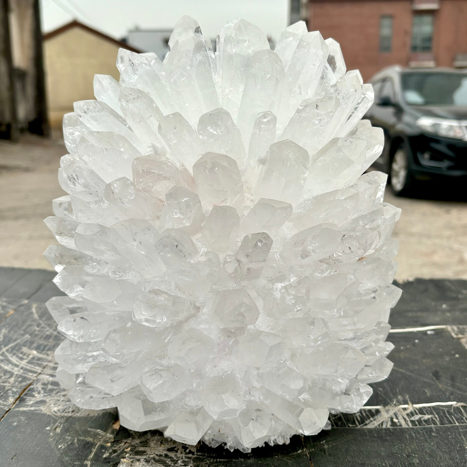 30.42LB New Find white Phantom Quartz Crystal Cluster Mineral Specimen Healing 30.42LB New Find white Phantom Quartz Crystal Cluster Mineral Specimen Healing
