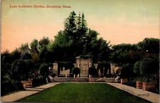 Laez Anderson Garden, Brookline MA Vintage Postcard R66 picture