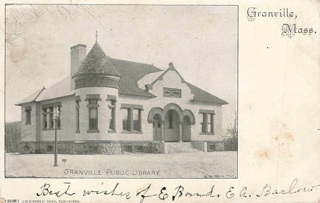 c1905 Granville Public Library MA VTG P131