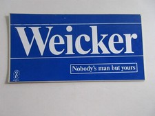 vintage Lowell Weicker Bumper Sticker Senator Connecticut 7.5