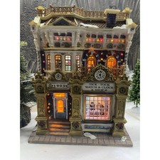 Essex Street Façade TICK-TOCK WATCH and CLOCK SHOP Lighted Christmas Village picture