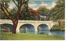 Marble Bridge Proctor Road Rutland VT Linen Postcard Not Post Marked-33 picture