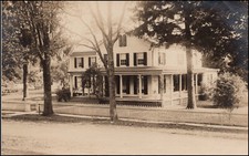 RPPC, Comstock Homestead,  House With A White Pickett Fence--Postcard G634 picture