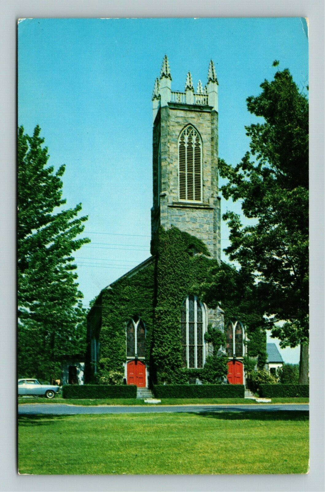 Guilford CT- Connecticut, Christ Episcopal Church, c1971Postcard