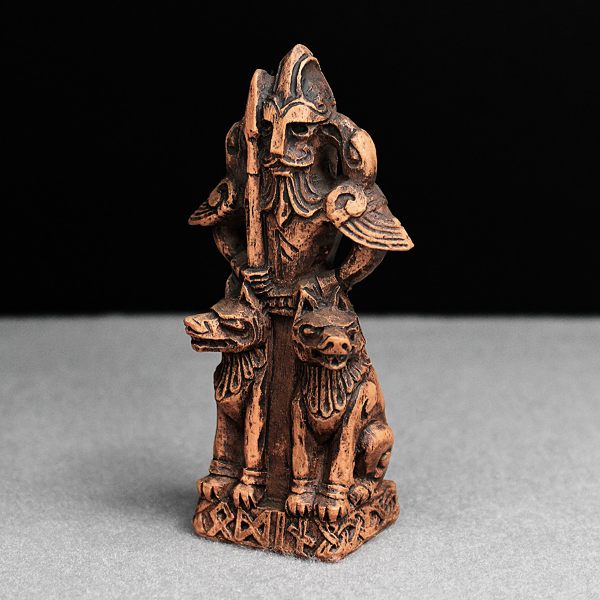Odin Statue - Wood Finish - Norse Asatru God Viking Figurine Home Altar Decor Odin Statue - Wood Finish - Norse Asatru God Viking Figurine Home Altar Decor