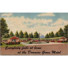 Downers Grove Motel Downers Grove IL Postcard PC463 picture