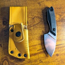 Gerber Stowe EDC Fixed Blade Knife Micarta Scales Leather Sheath picture