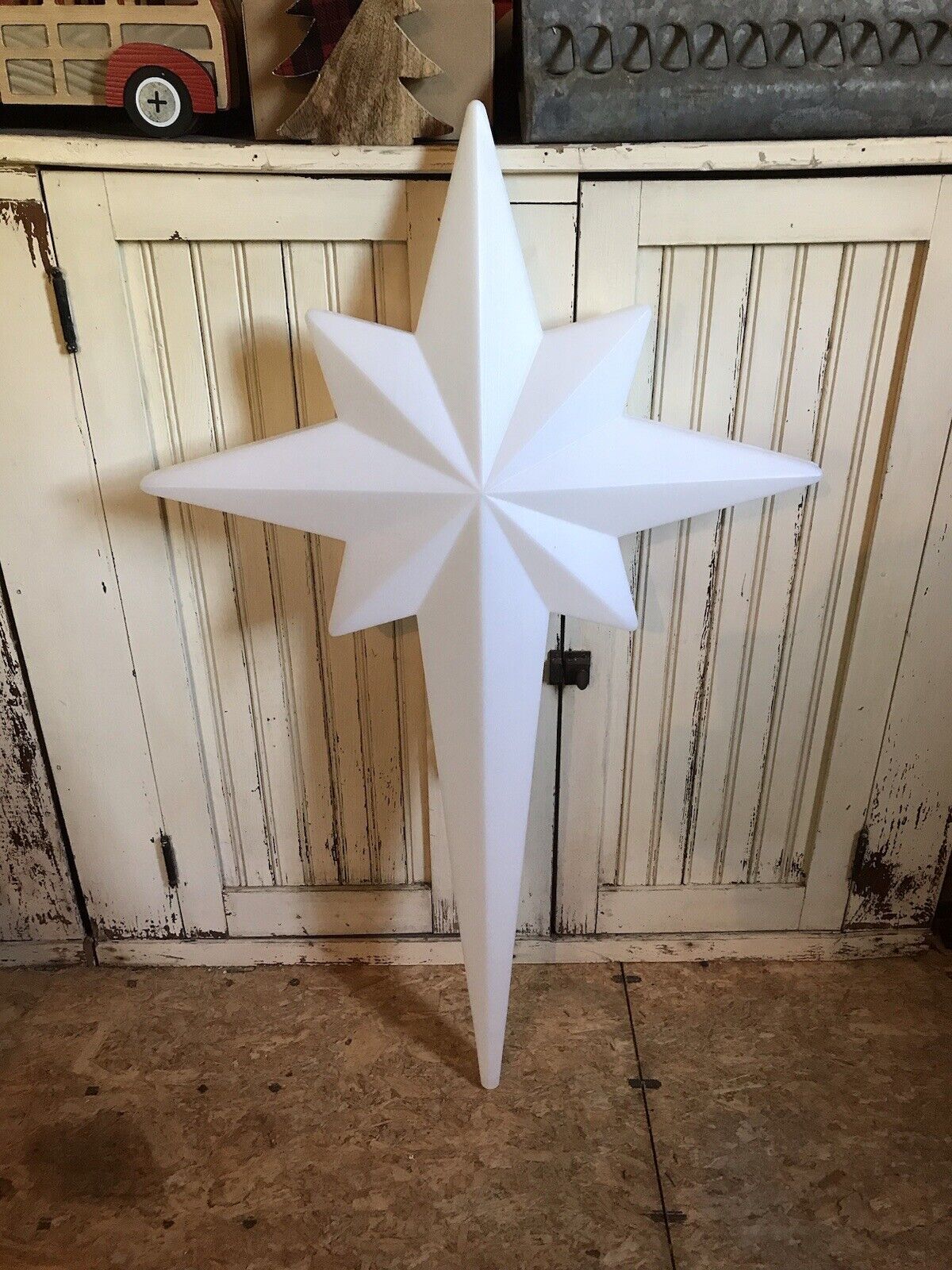Blow Mold Christmas Nativity Star Bethlehem Union Products New Stock 39” Inches