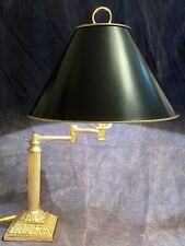 Virginia Metalcrafters The Mount Vernon Candlestick Swing Arm Lamp, Orig. Shade picture