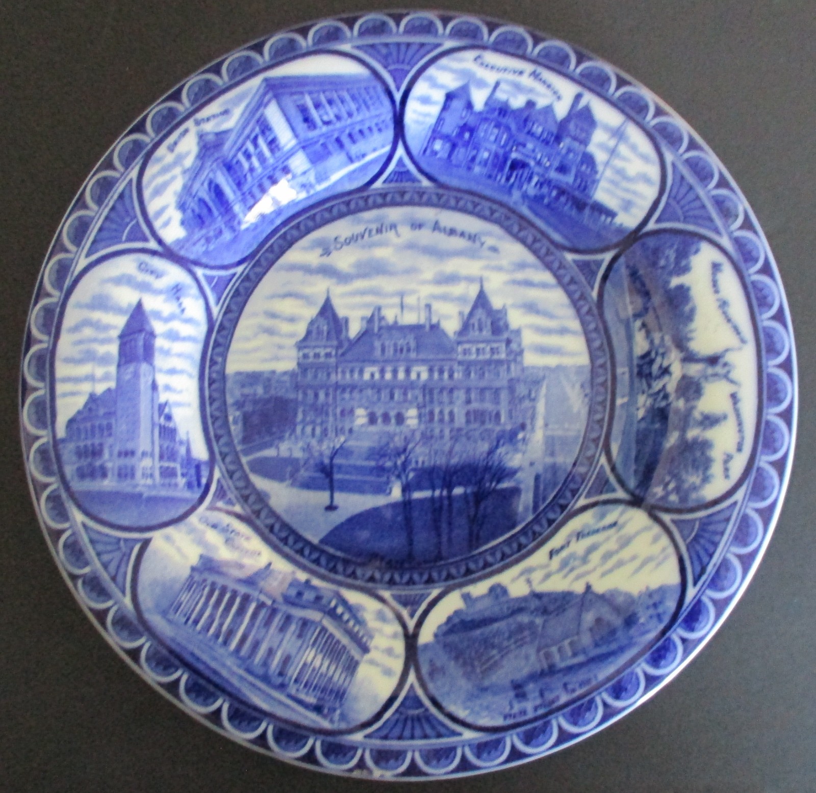 Early 20th Century Souvenir Rowland Marsellus Plate Albany New York Early 20th Century Souvenir Rowland Marsellus Plate Albany New York