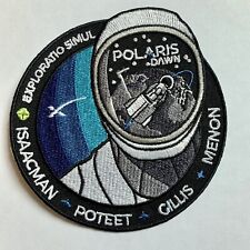 ORIGINAL SPACEX POLARIS DAWN DRAGON MISSION PATCH 4” Donate To St Judes Hospital picture