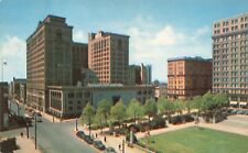 Postcard Ephemera Rodney Square and Public Library Wilmington Delaware USA picture