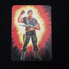 NM 1986 G.I. JOE MILTON BRADLEY ACTION HASBRO CARD 24 Flint picture