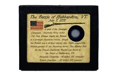The Battle of Hubbardton, VT Revolutionary War Bullet in Display Case and COA picture