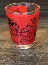 Red Jamaica Shot Glass Souvenir picture