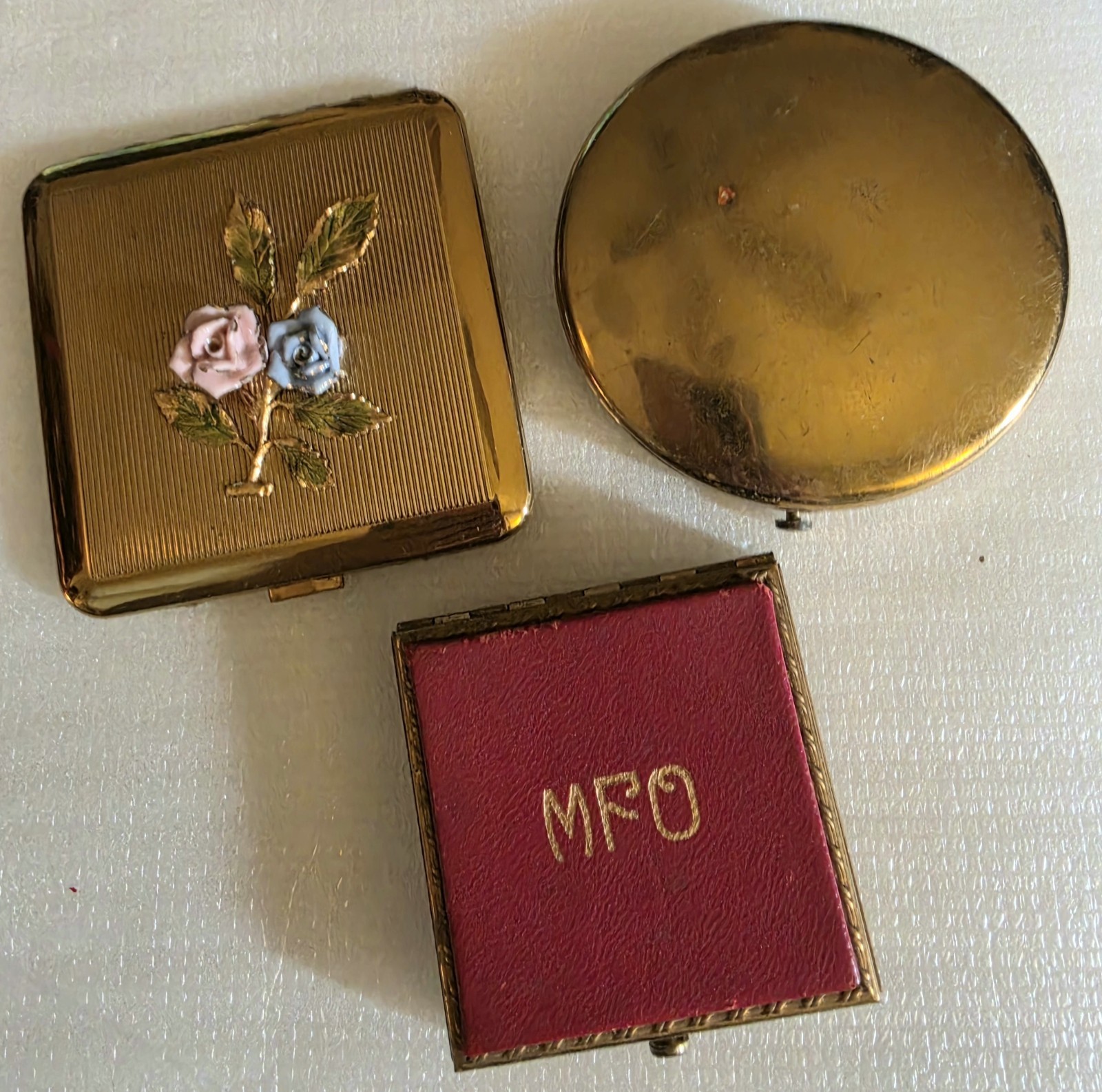Vintage Dorset 5th Avenue Round Square Mirred Compacts Vanity Lot Vintage Dorset 5th Avenue Round Square Mirred Compacts Vanity Lot
