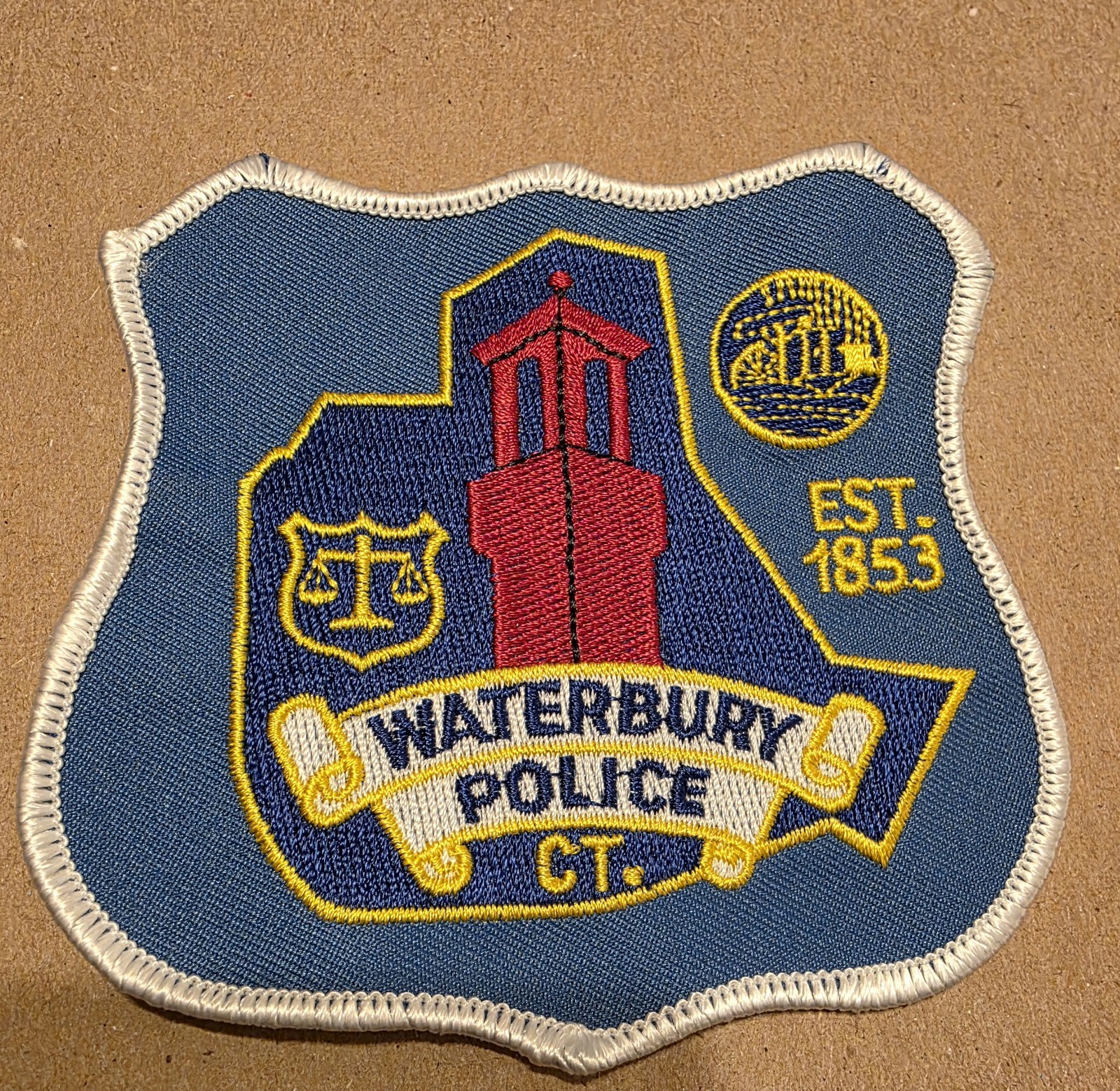 Waterbury Connecticut Police Patch Waterbury Connecticut Police Patch