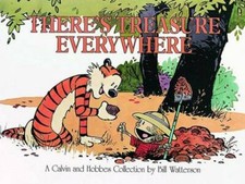There's Treasure Everywhere--A Calvin and Hobbes Collection - Paperback - GOOD picture