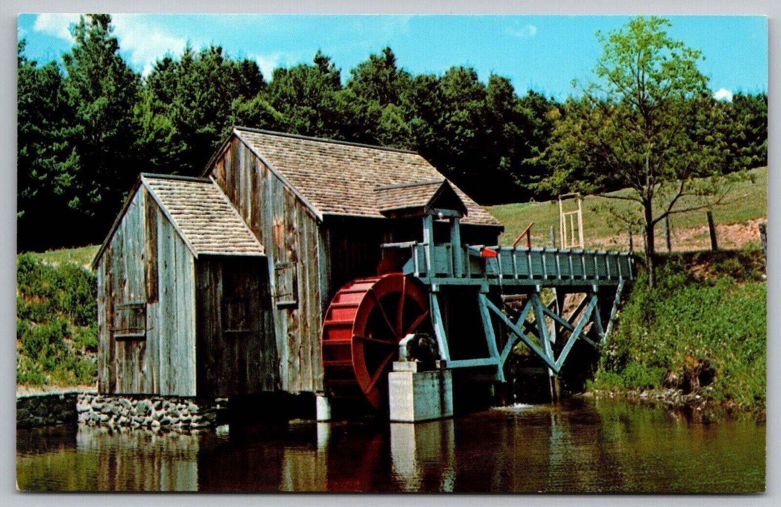 Guildhall Vermont Vt Old Mill And Water Wheel Photo By John Somers Unp Postcard