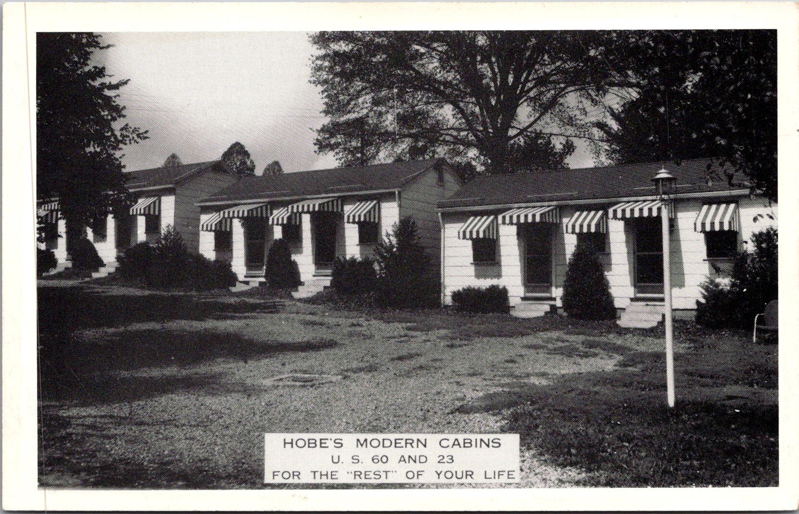 Hobe\'s Modern Cabins Cabin Row Albany NY Vintage Postcard 5P18-26 Hobe\'s Modern Cabins Cabin Row Albany NY Vintage Postcard 5P18-26