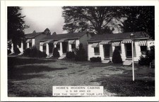 Hobe's Modern Cabins Cabin Row Albany NY Vintage Postcard 5P18-26 picture
