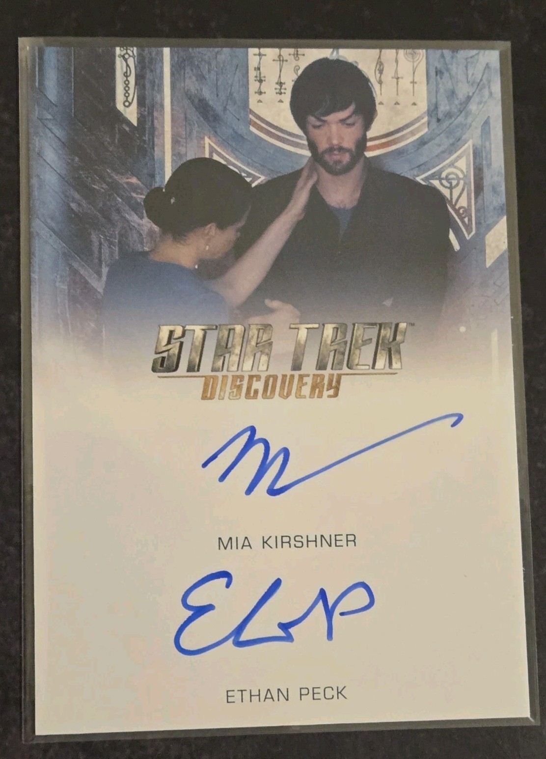 2020 Star Trek Discovery S2 Ethan Peck & Mia Kirshner Dual Autograph Card
