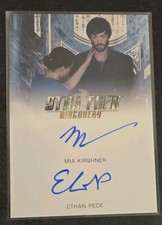 2020 Star Trek Discovery S2 Ethan Peck & Mia Kirshner Dual Autograph Card picture