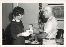 1967 Fort Benning David Shaward Rita Taylor Silver Star Photo 5x7 picture