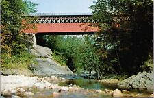 Postcard VT 1971 Chiselville Covered Bridge Branch River Arlington Vermont   picture