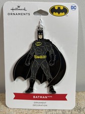 2022 Hallmark BATMAN Flat Metal Enameled Christmas Ornament DC Comics picture