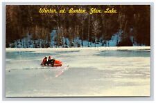 Snowmobiling Barton Glen Lake  Bartonsville PA Pennsylvania Winter Frozen Lake  picture