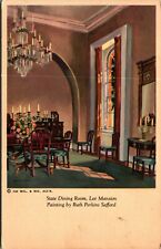 Lee Mansion Dining Room Ruth Perkins Safford Painting Arlington VA 1940 Postcard picture