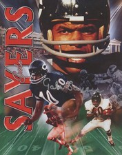 GALE SAYERS Auto Autograph Signed CHICAGO BEARS Glossy Photo 8x10 *REPRINT* picture
