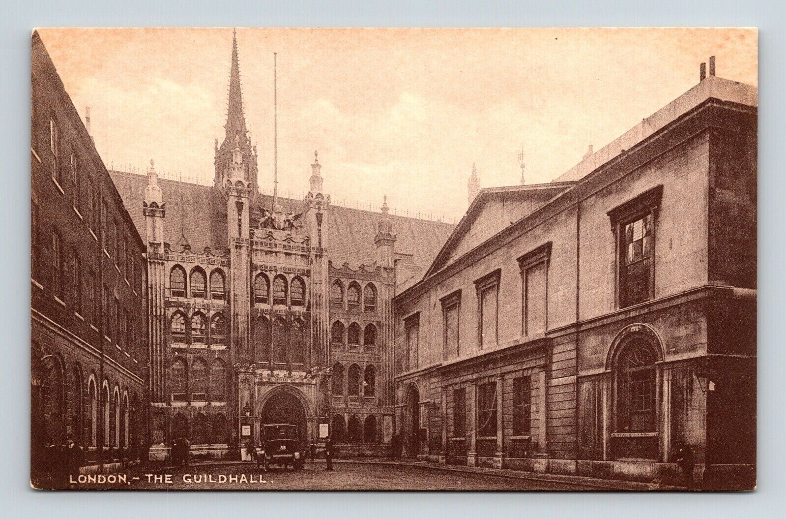 London Guildhall England Antique Postcard UNP Unused DB