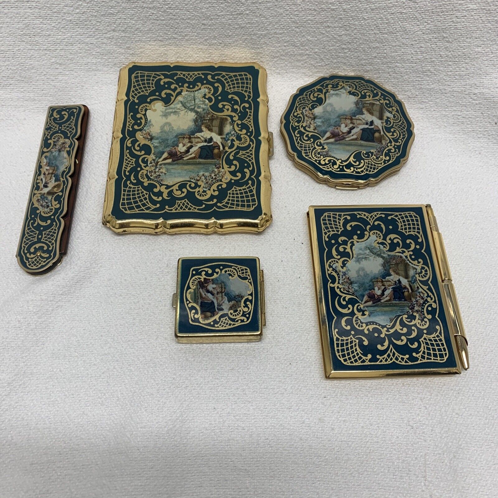 Vintage Stratton Compact Set of 5